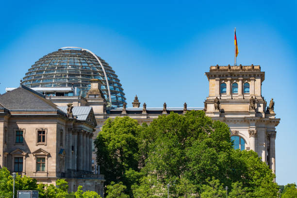 Reichstag Building, a legislative government building in Berlin, Germany