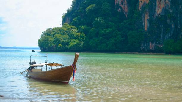 istock Lonely boat in thailand 2149738841