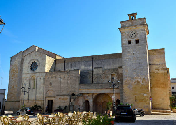 Byzantine basilica in the historic center of the Salento village 27 September 2023 Castro Italy