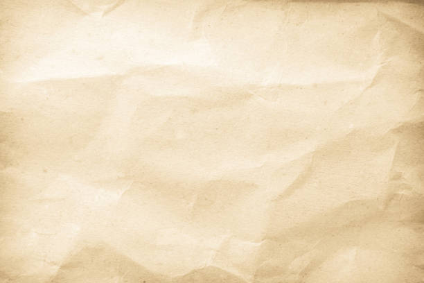 istock Old paper vintage texture surface for background. Recycle pale brown paper crumpled texture, Cream color recycled kraft paper texture blank with copy space for text. 2149746839