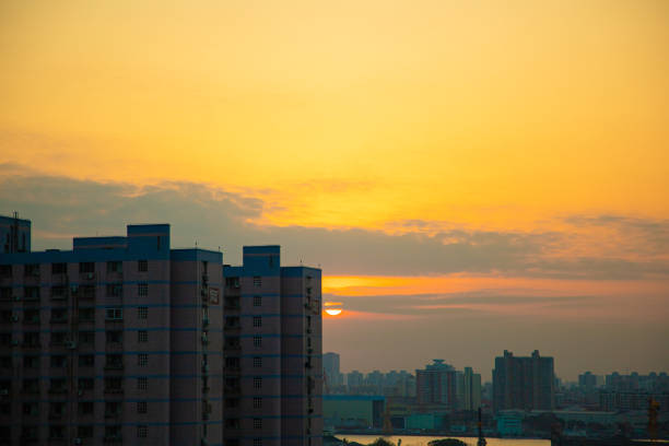 Yangpu District, Shanghai - high angle view of city scenery