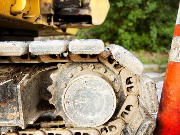 The texture of the caterpillar armored machines to use closeup as texture