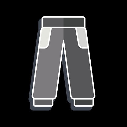 Icon Trouser. related to Tennis Sports symbol. glossy style. simple design illustration