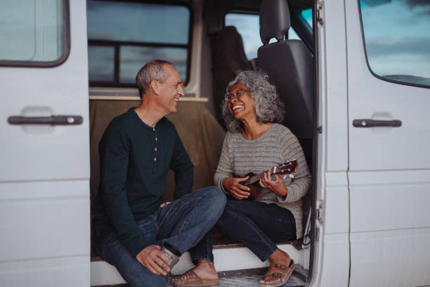 istock Active senior couple enjoying retirement road trip 2149766490