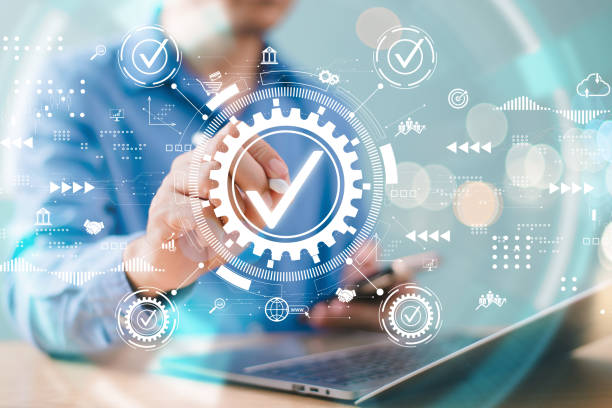 istock Best service Quality control assurance, Guarantee, Standard, ISO certification and proposal system concept. Value satisfaction certificate, service experience corporate, quality products marketing 2149767597