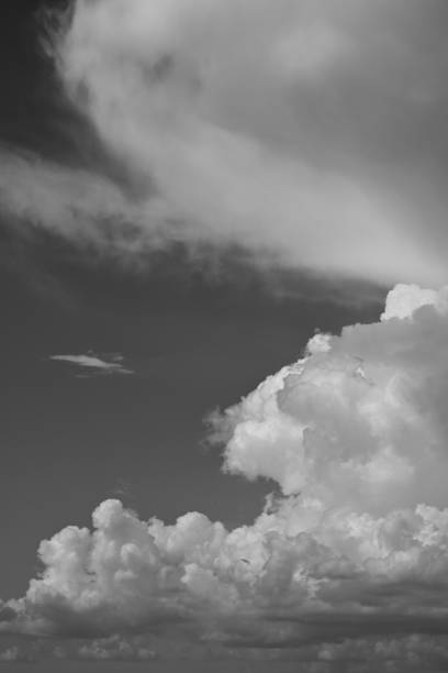 istock black and white image, buautiful sky with cloud in rainy day 2149768545