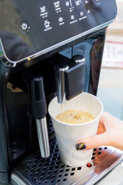 istock A machine for making strong coffee at home. Delicious coffee 2149771385