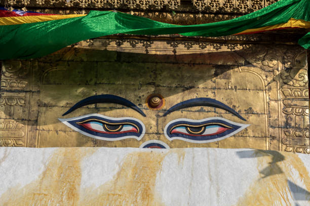View of the temple in Kathmandu