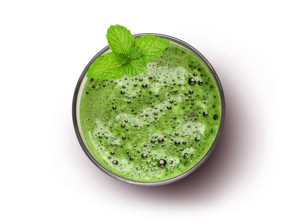 istock Glass of green smoothie juice 2149774135