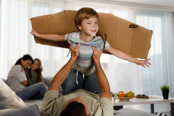 istock Look at me, I'm flying like an airplane! 2149774956