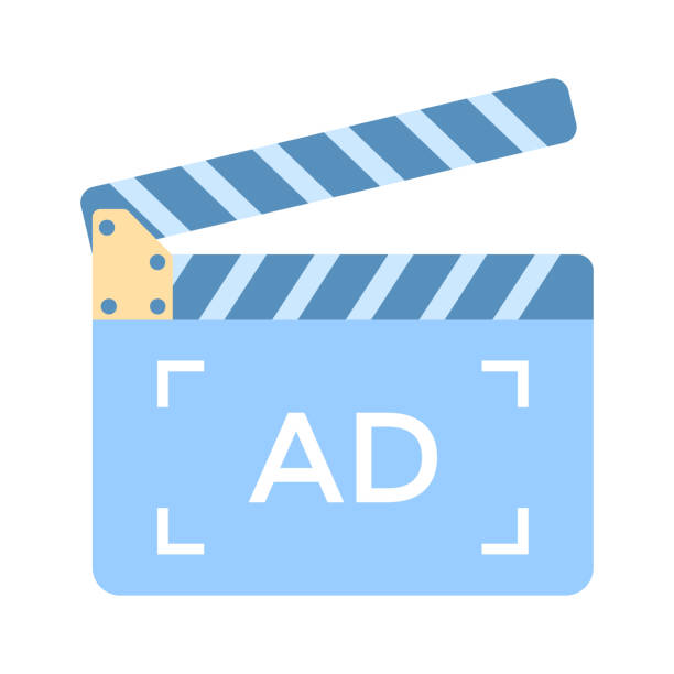 istock Have a look at this amazing icon of ad shooting, film clapper vector design. 2149777769