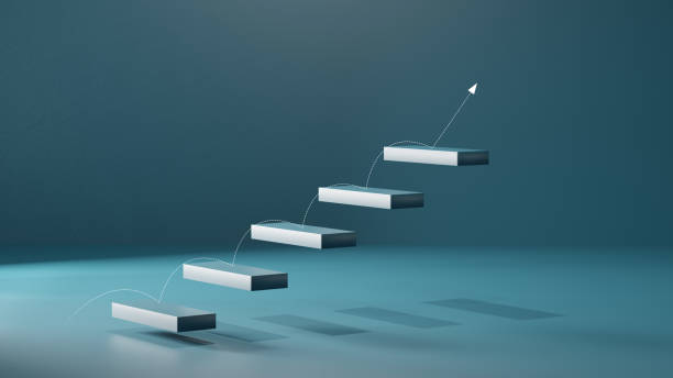 istock Stock chart bar growth up success idea concept on dark background. business idea concept. 2149780185