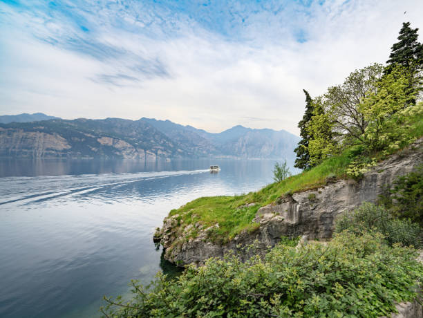 Cliffs in front of Lake Garda, Verona Province