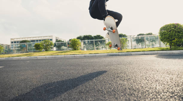 istock Skateboarder skateboarding outdoors in city 2149794675