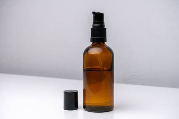 istock Brown glass cosmetic bottle isolated 2149794753
