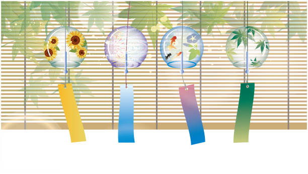 Japan Rdm Background Drawing 210+ Wind Chimes In Tree Stock Illustrations, Royalty-Free Vector ...