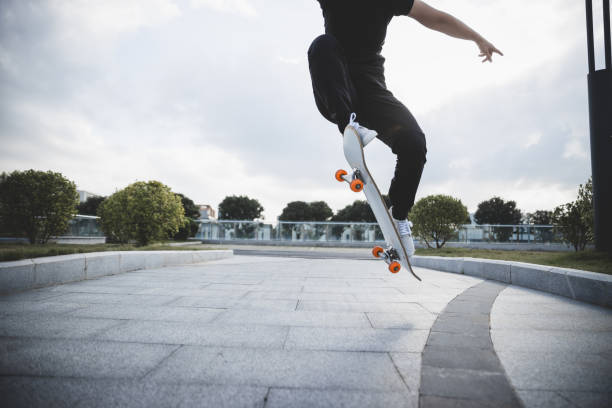 istock Skateboarder skateboarding outdoors in city 2149797966