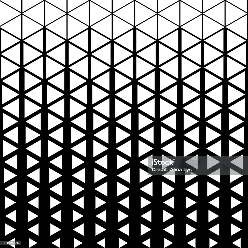Halftone Triangular Pattern Vector Illustration Geometric Seamless ...