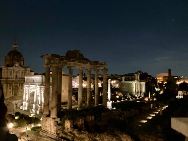 istock The Forum Romanum at dusk 2149803051