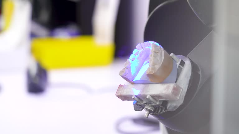 Teeth model in 3D scanner