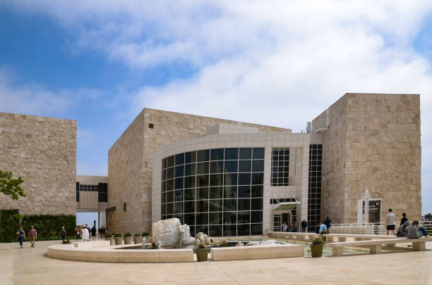 Los Angeles California America May 18, 2023 The Getty Museum is the largest art museum in California architectural elements.