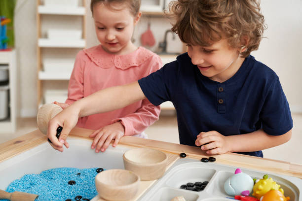 istock Children doing sensory exercises at kindergarten 2149805386