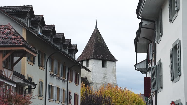 The Medieval Tower Of Murten, Switzerland