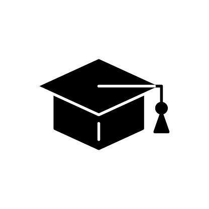 Academic hat icon vector illustration. Graduate cap on isolated background. Education sign concept.