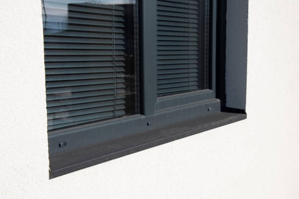 istock Metallic window sill on the house 2149810200