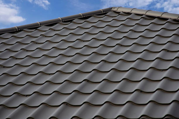 istock Metal roof tile on a sky background 2149810431