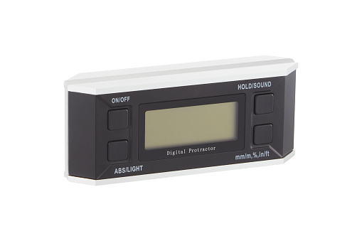 Electric power meter measuring power usage. Watt hour electric meter measurement tool with copy space.