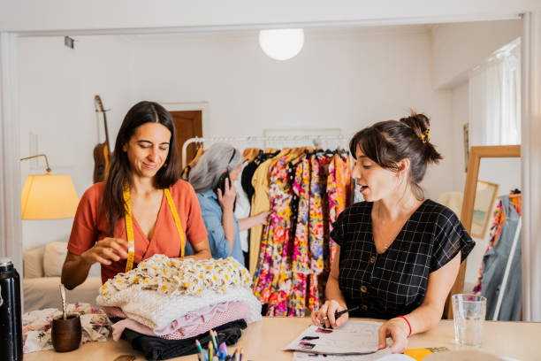 istock Seamstresses working on an atelier 2149813155