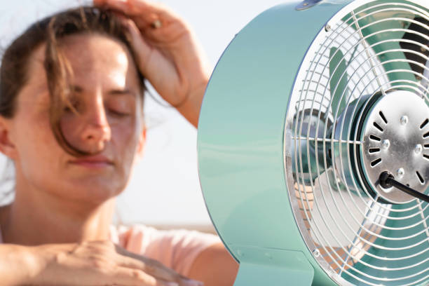 istock Woman with Fan 2149815590