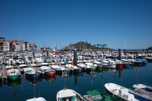 Fishing port in the city of Lekeitio located in the north of Spain.