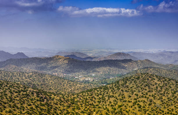 Beautiful Landscape from Mount Daka, Taif, Saudi Arabia