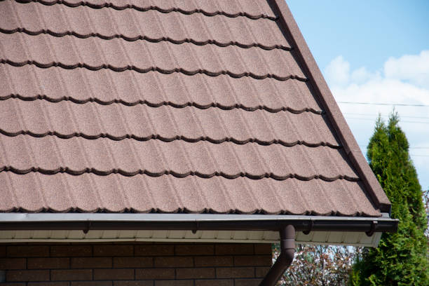 istock Composite roof tile on house with rain gutter 2149824467