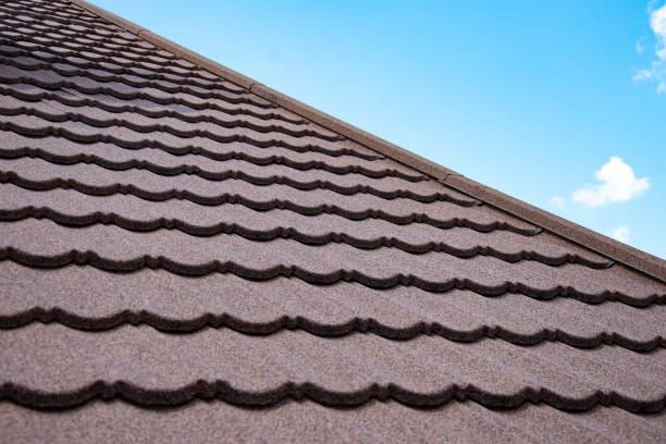 istock Composite roof tile on house against blue sky 2149824479