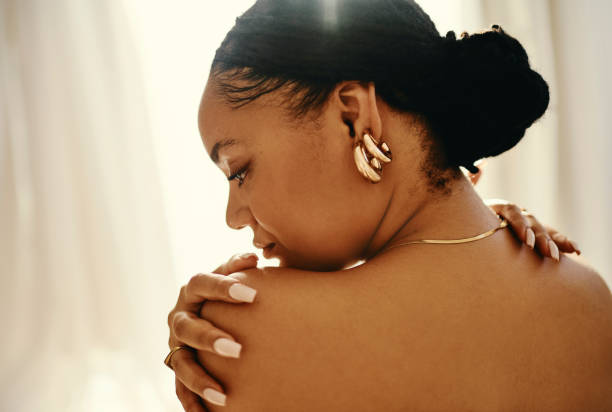 Relief and Radiance: Woman in Warm Light