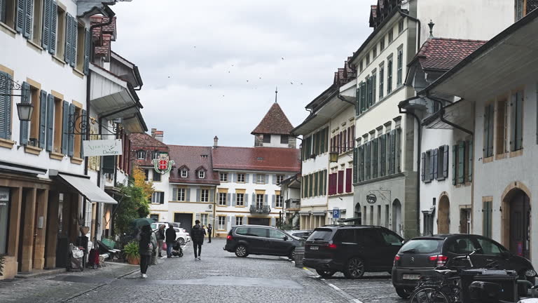 Rainy Day In Murten, Switzerland