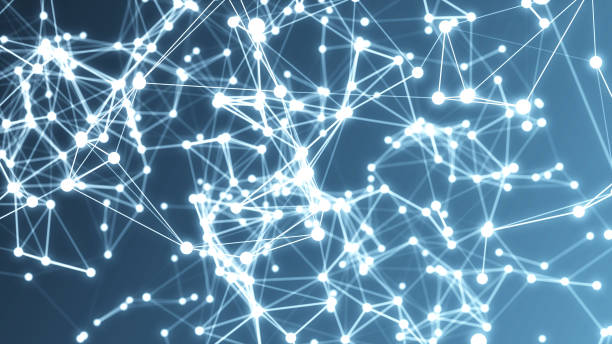 istock 4K Digital Cyberspace with Particles and Digital Data Network Connections. High Speed Connection and Data Analysis Technology Digital Abstract Background Concept. Seamless Loopoble 2149828305