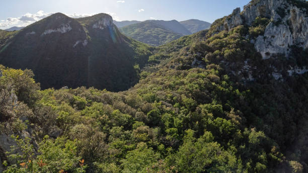 Scenic view of maritime alps, Liguria