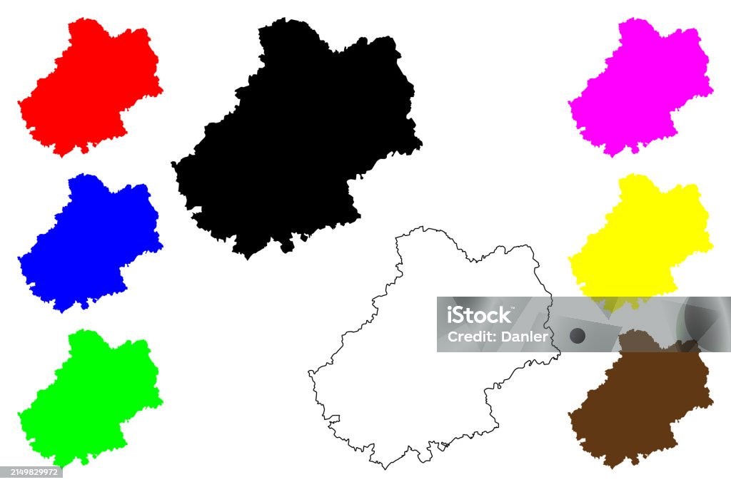 Lot Department Map Lot Department Map Vector Illustration Scribble Sketch Olt Map Stock ...