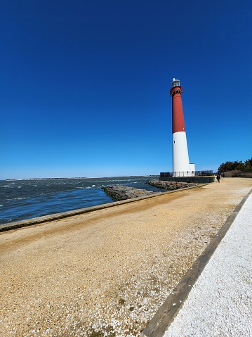 Lighthouse with beautiful blue sky