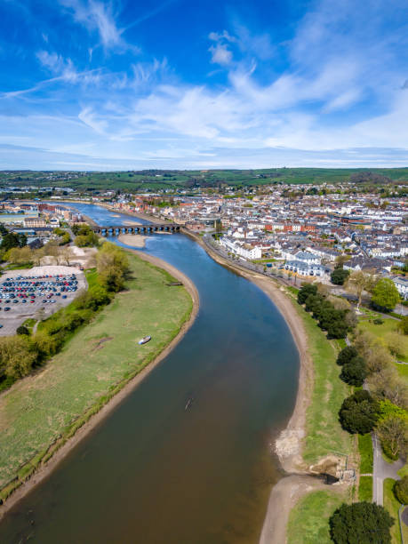 istock Aerial view of River Taw through Barnstaple 2149836394