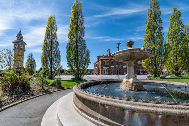 istock Fountain in town square in Barnstaple 2149836760