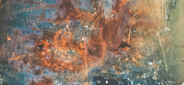 istock Metal rusty background, colorful 2149837420