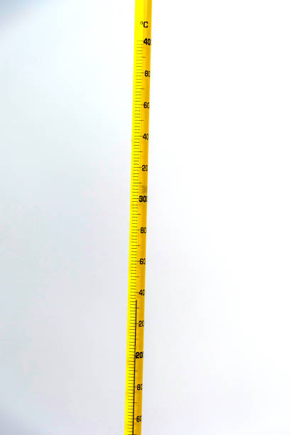 Mercury high temperature thermometer yellow