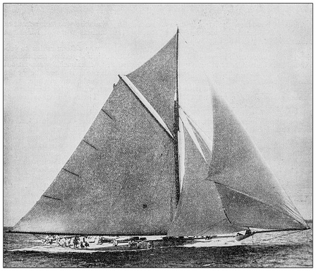 Antique image: Vigilant, Yacht