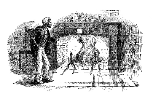 Antique image: Fireplace
