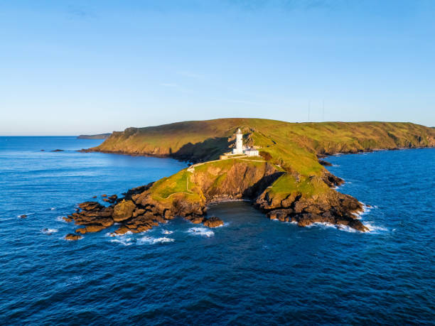 istock Drone view of Start Point Lighthouse, Devon, England, UK 2149843092